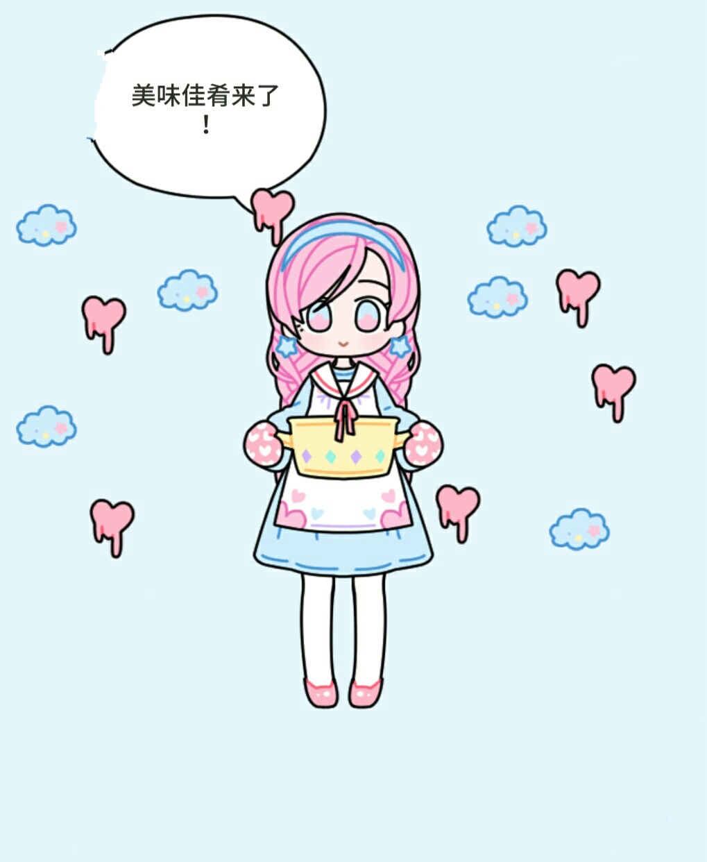 粉彩女孩
