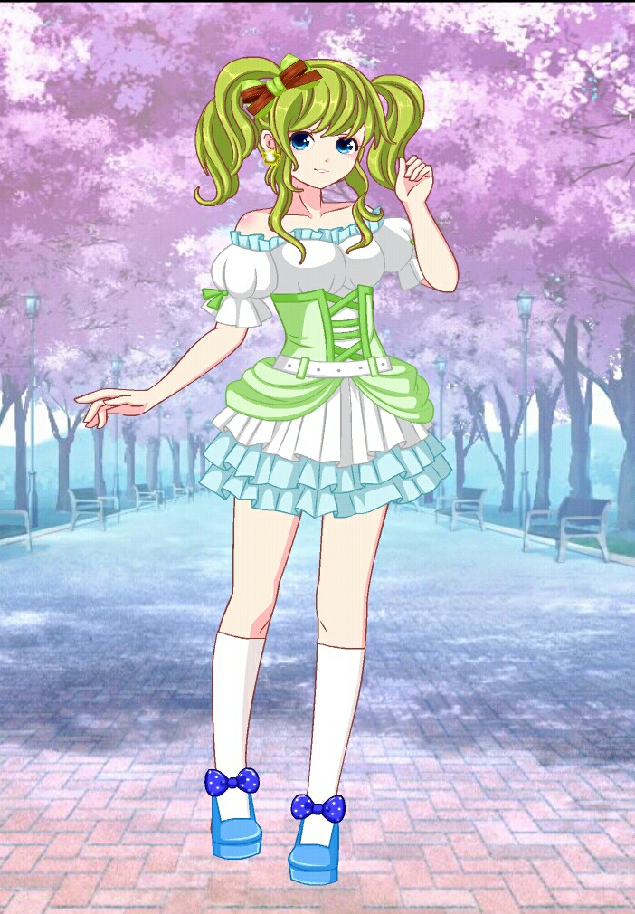 粉彩女孩