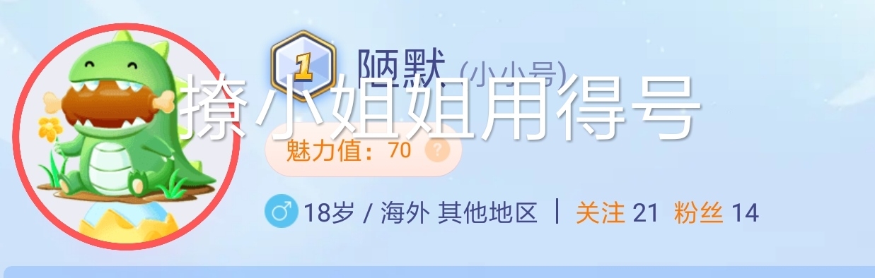 关注我带你上段位和下段位，关注大号，大号退游小号退游
