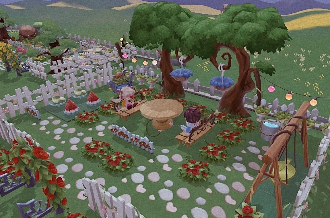 摩尔庄园七夕约会花园设计图