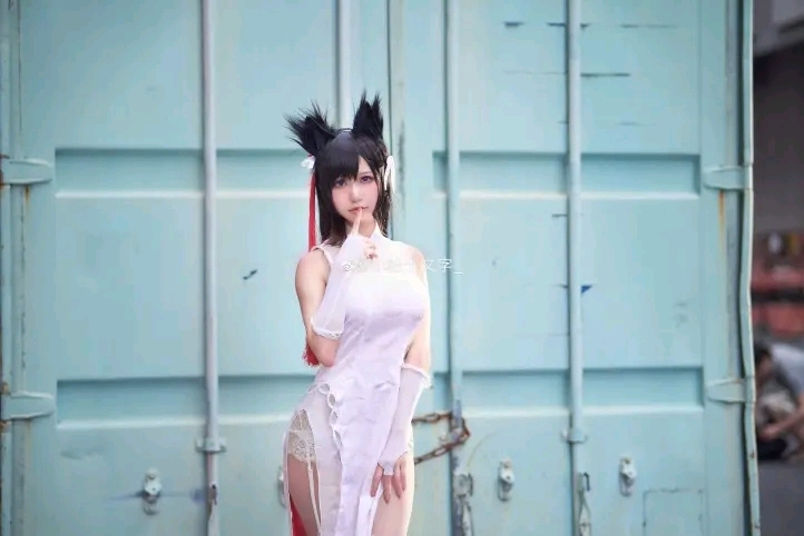 碧蓝航线cos：爱宕这个腿，我给满分