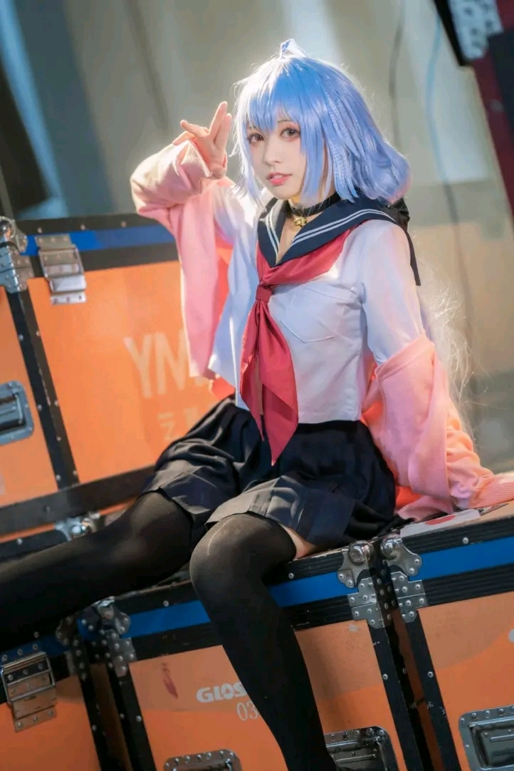 cosplay，碧蓝航线 尼古拉斯cosplay，黑丝小姐姐