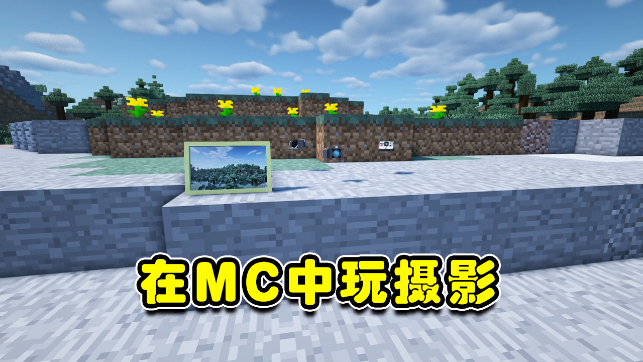 我的世界：MC中竟然能使用相机？快来用相机记录你美好的生活吧