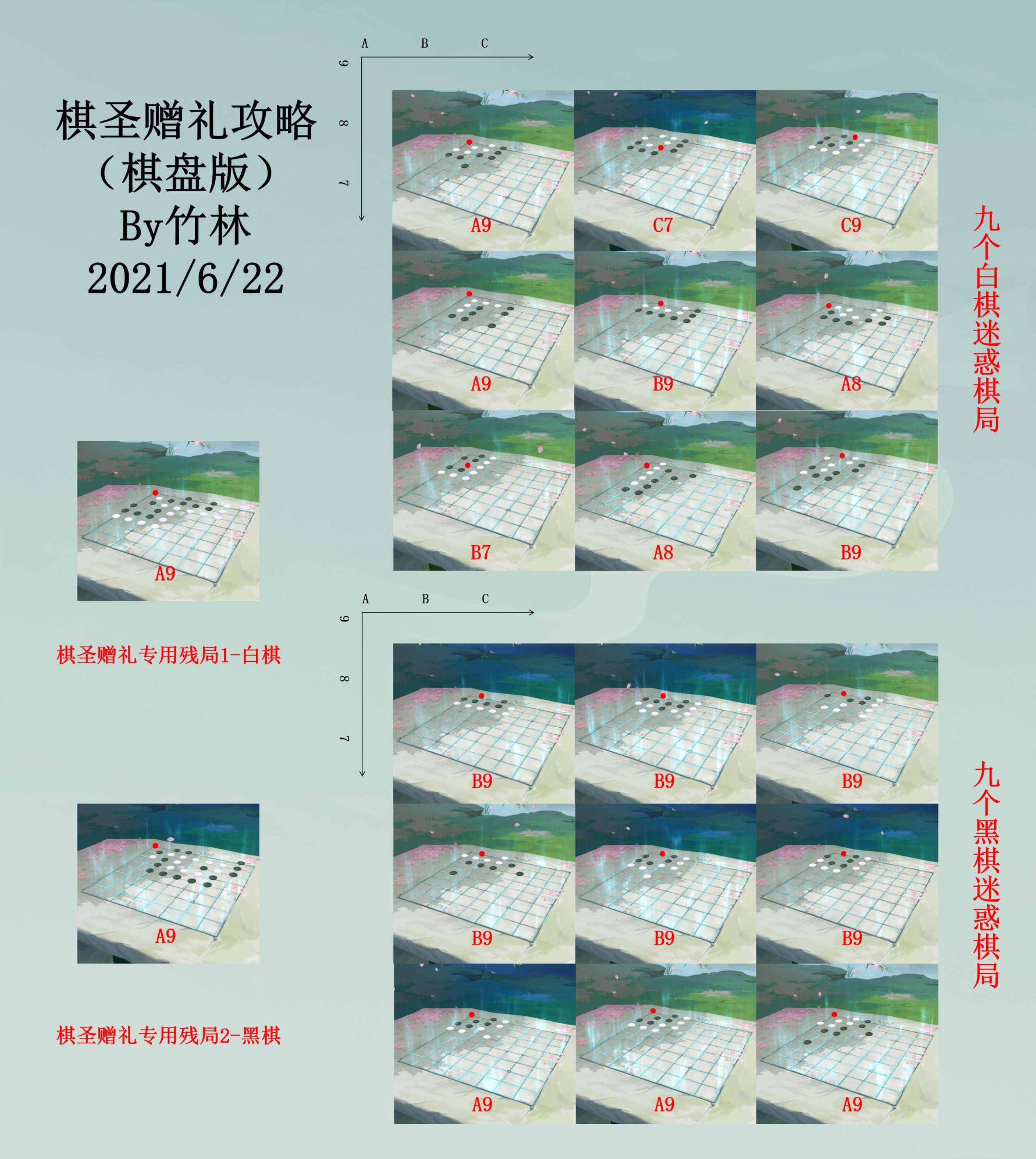 胜天半子，棋谱攻略 