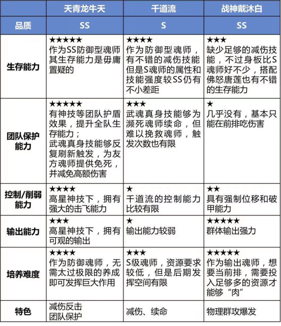 团队守护 减伤反击——首个SS防御魂师天青龙牛天解析