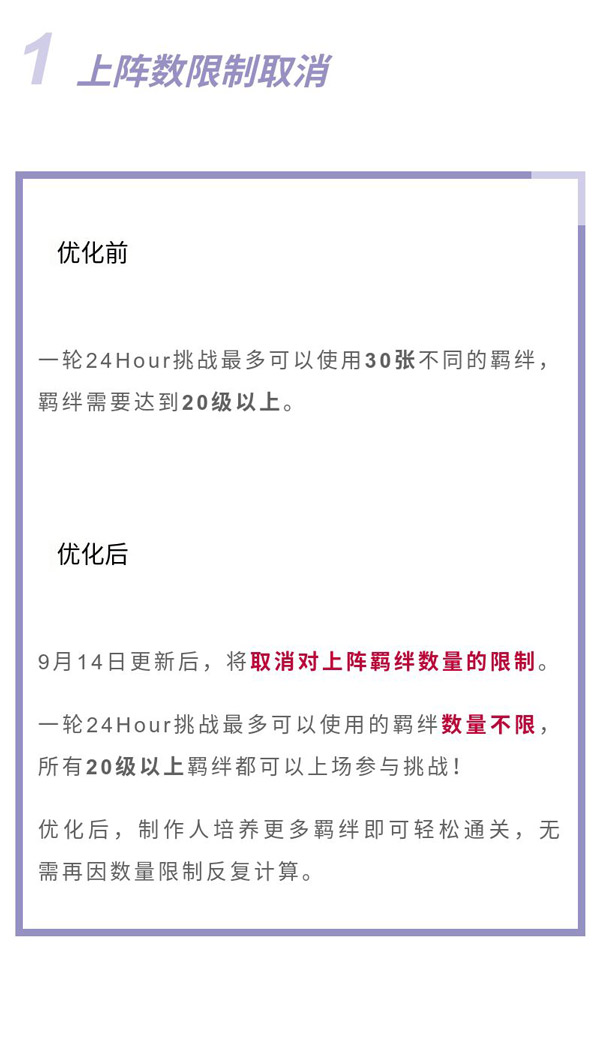 24Hour玩法全新优化,可以说是大【减负】~