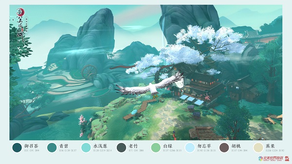 用色卡告诉你 《新笑傲江湖》手游清韵国风高级在哪里