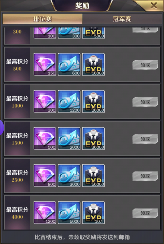 商道攻略 新版金融峰会排位赛玩法