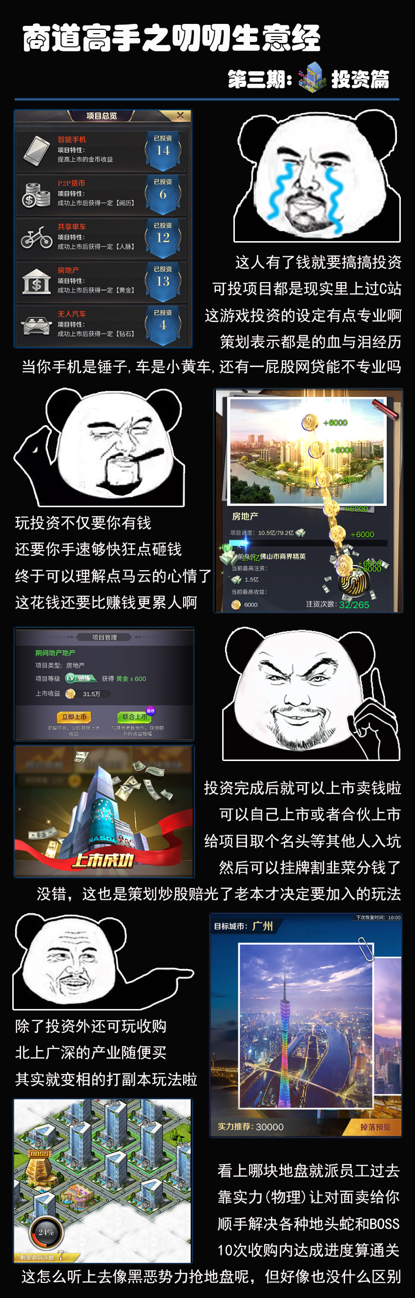 《商道高手》叨叨生意经-投资篇