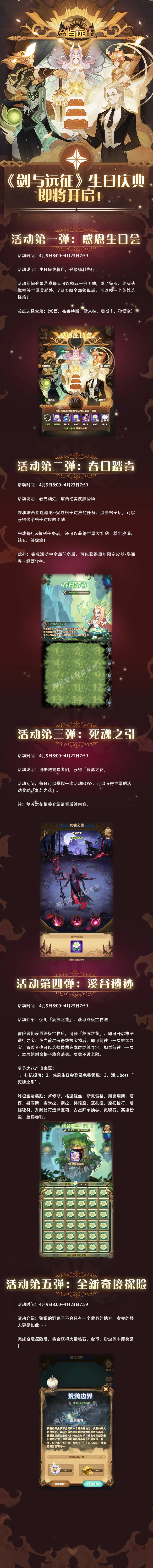 【活动公告】4月9日，生日庆典开启！ 