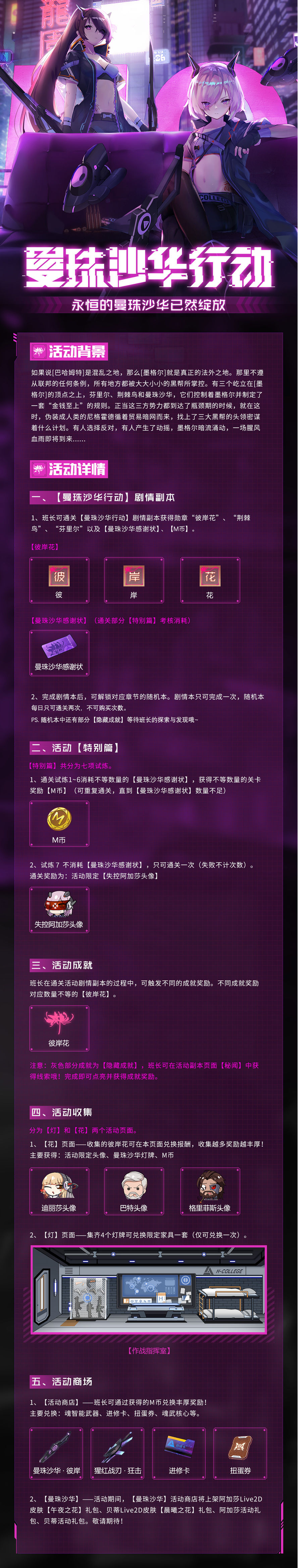 「曼珠沙华行动」1月11日正式开幕！剧情向PV公布！