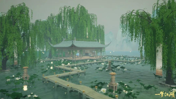 江南可采莲 《一梦江湖》七夕侠缘新地图曝光
