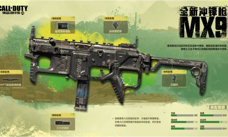 《使命召唤手游》mx9最强配件搭配推荐