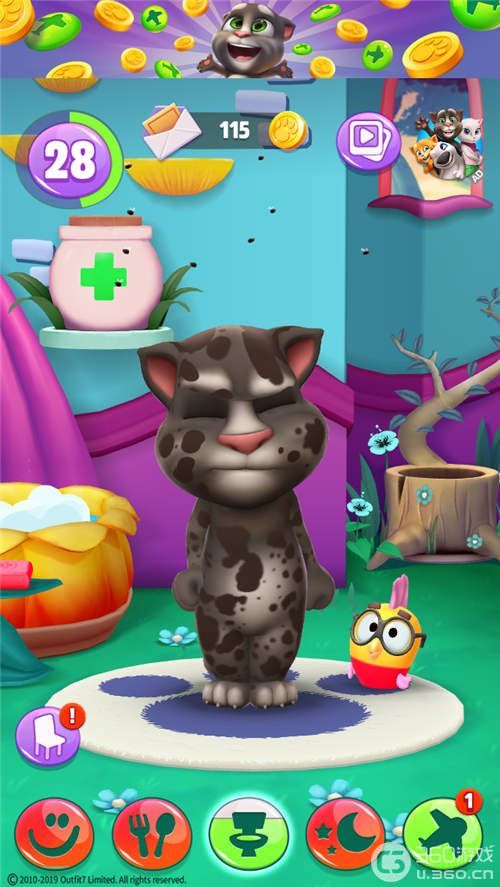 轻松治愈的宠物养成手游《我的汤姆猫2》