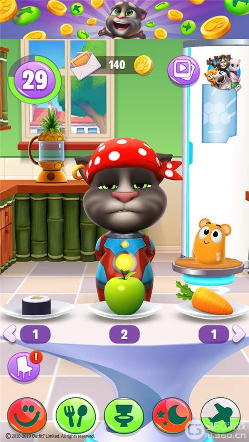 趣味的猫咪互动休闲游戏《我的汤姆猫2》