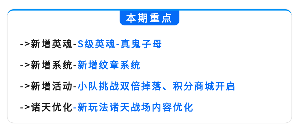 【更新公告】全新纹章系统上线，S级英魂助你修为更上一层楼
