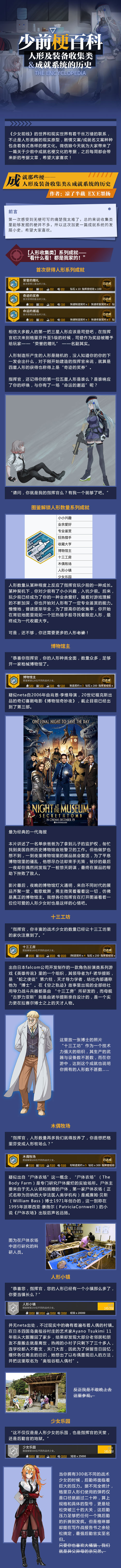 【少前梗百科】关于成就系统的历史