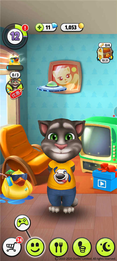 《我的汤姆猫》游戏中怎么和宠物互动？