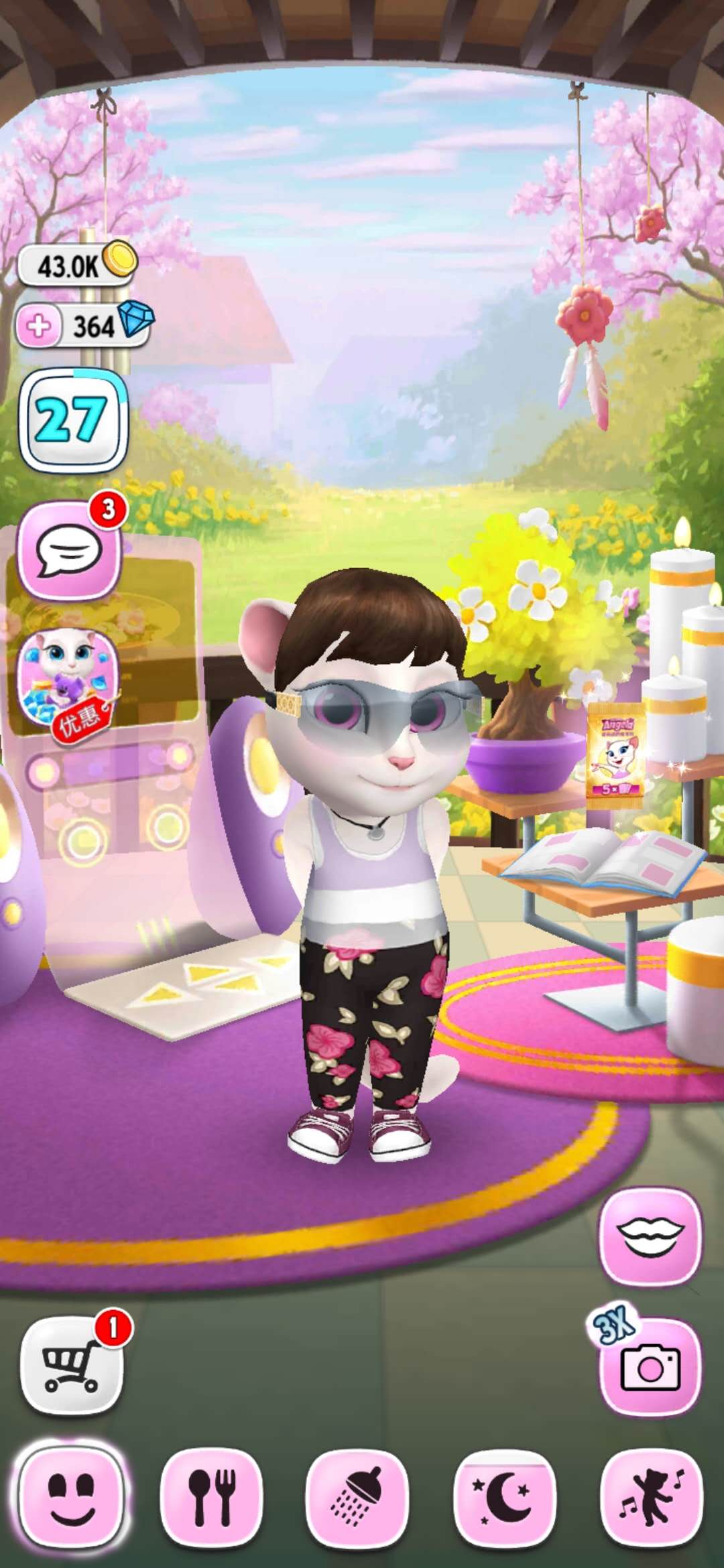 听安吉拉唱首歌，无忧无虑笑呵呵