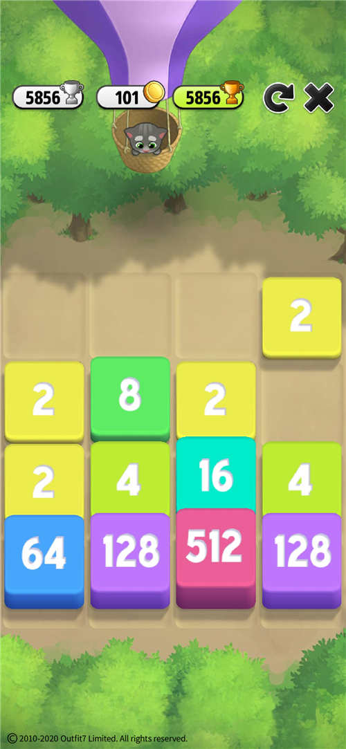 《我的汤姆猫》2048小游戏通关方法