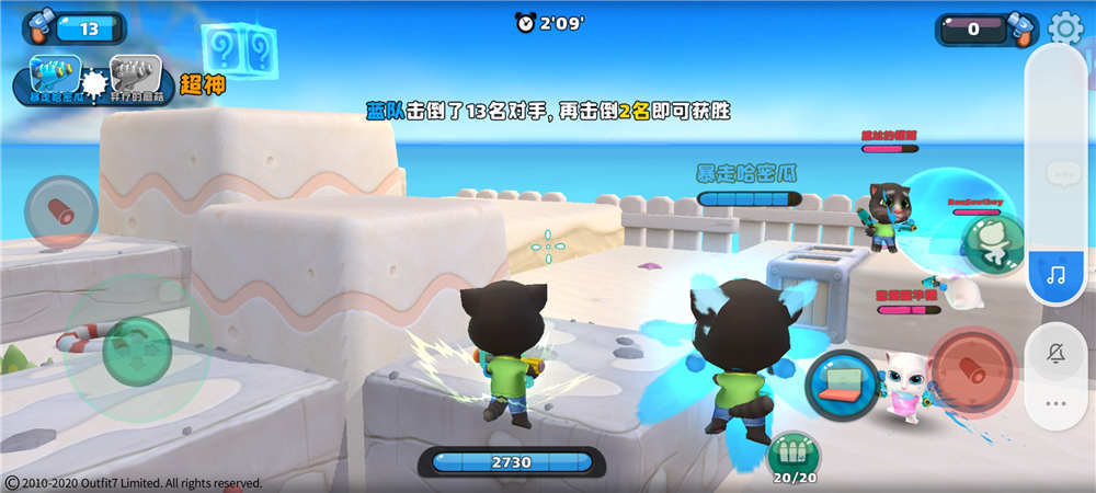 一款卡通画面的射击类手游——《汤姆猫荒野派对》