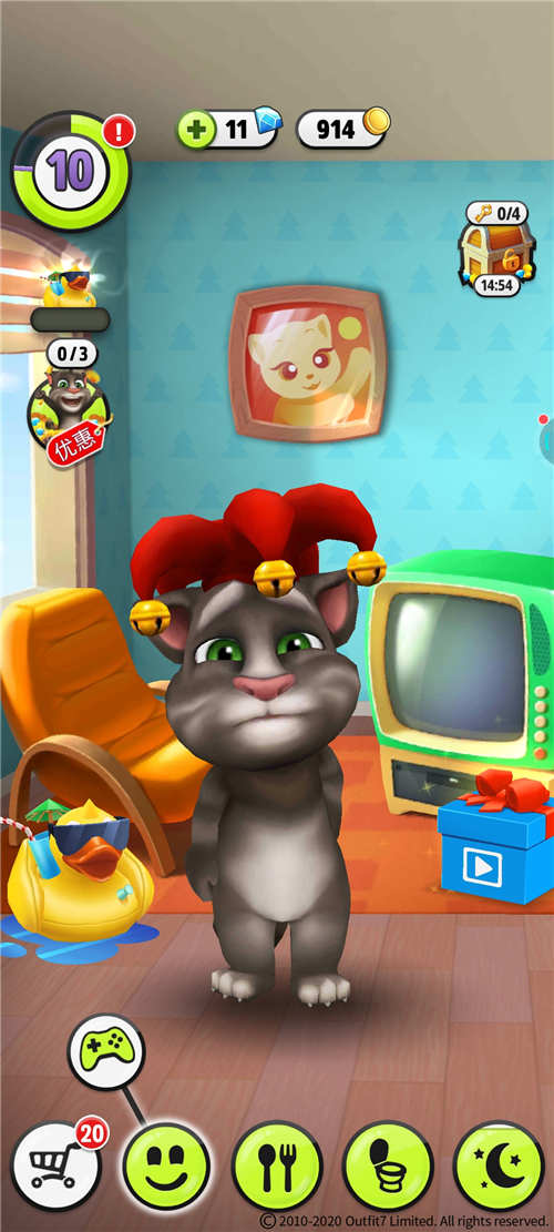 一款益智养成游戏《我的汤姆猫》