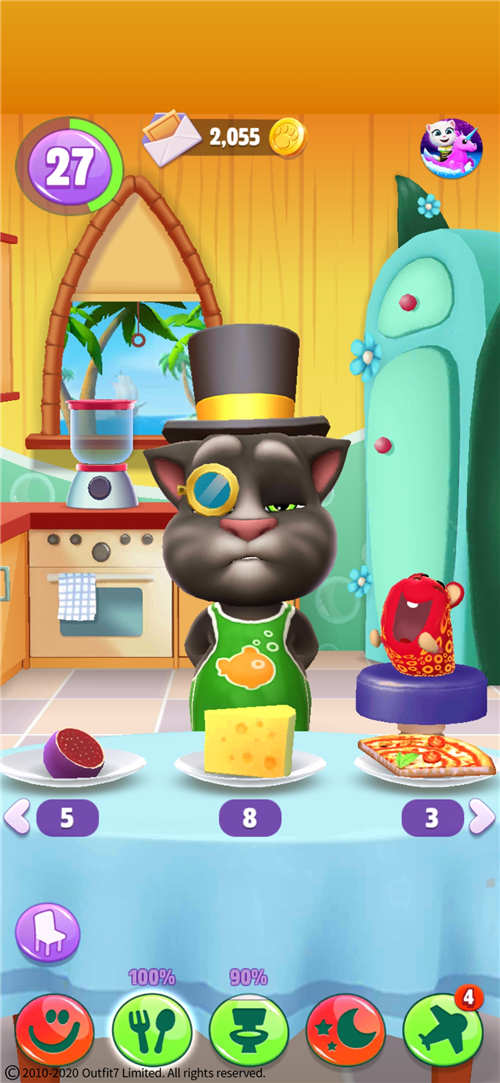 《我的汤姆猫2》怎么买食物？
