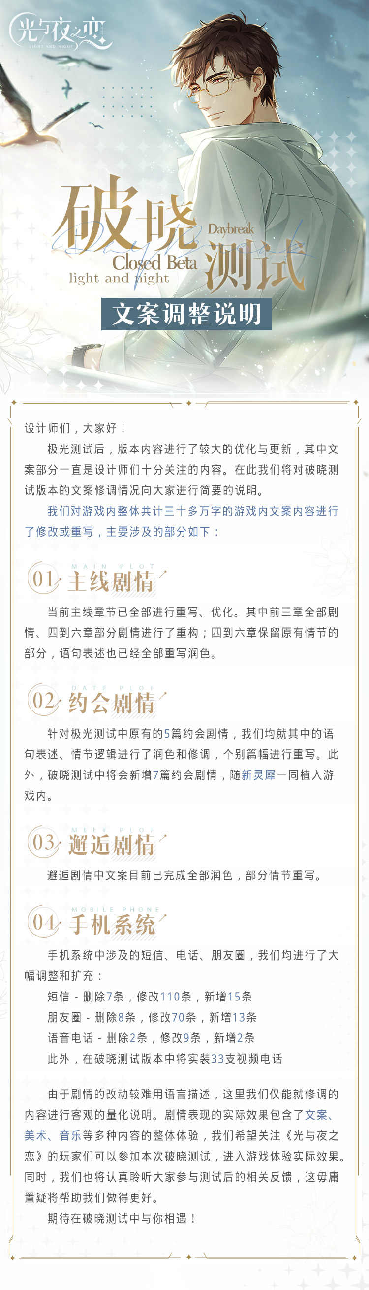 破晓测试资讯·文案调整说明