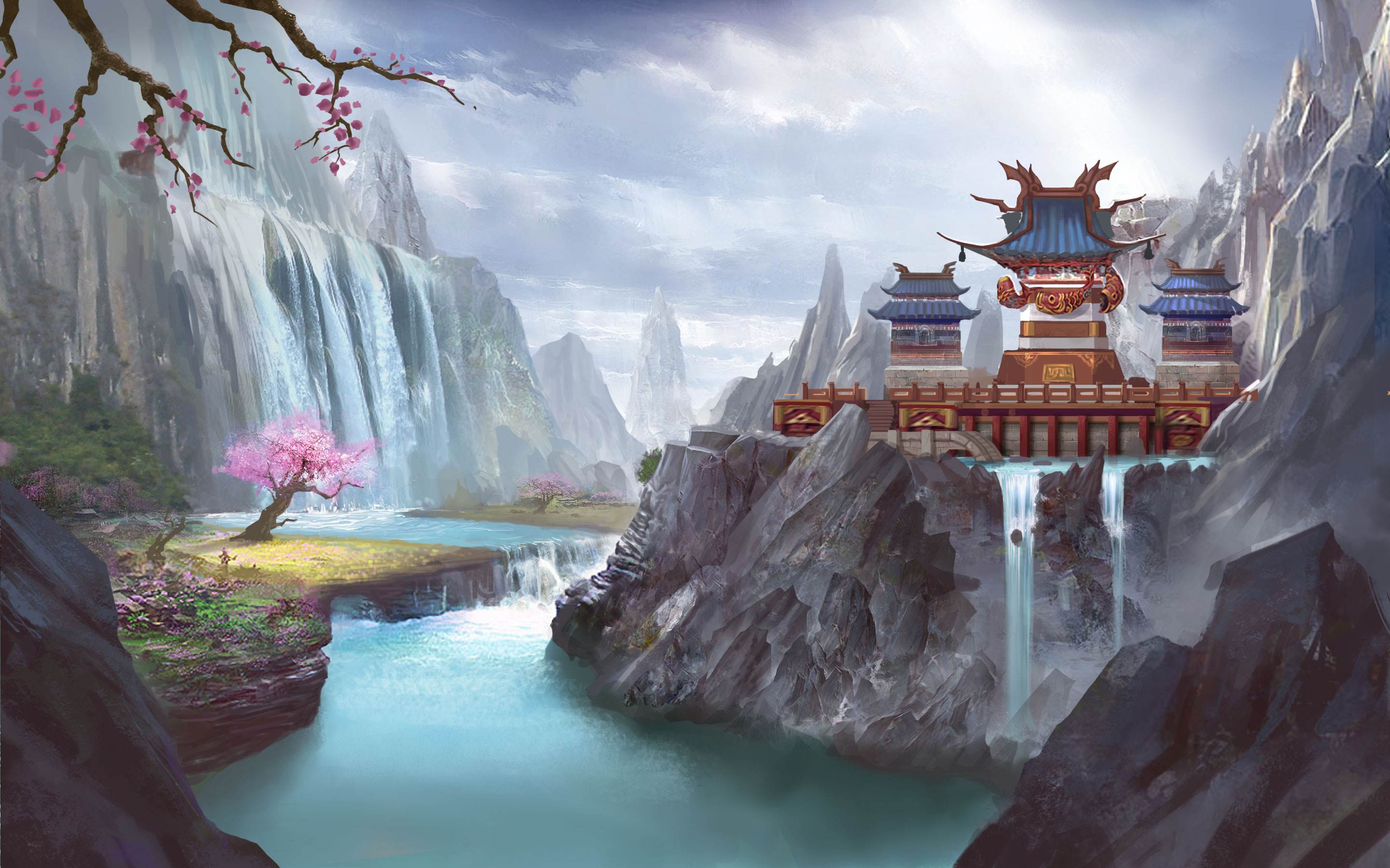 极乐净土后面的鸟碍事了