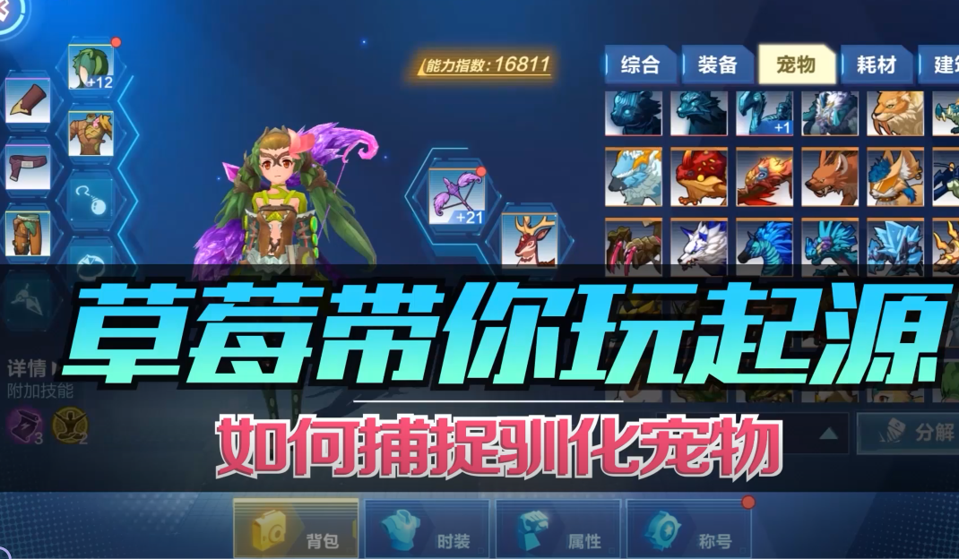 我的起源：新手入门 关于捕捉驯化宠物的简易教学