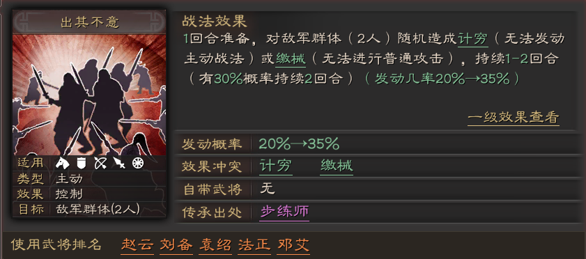 智囊团|谋略武将的克星，全计穷战法详解
