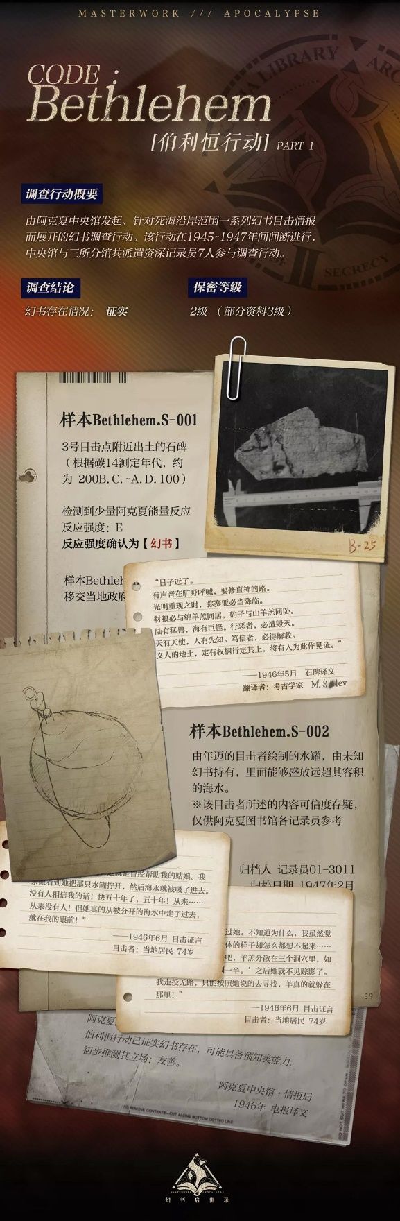 为救赎而生，踏死海而来 《幻书启世录》伊芙接触档案曝光