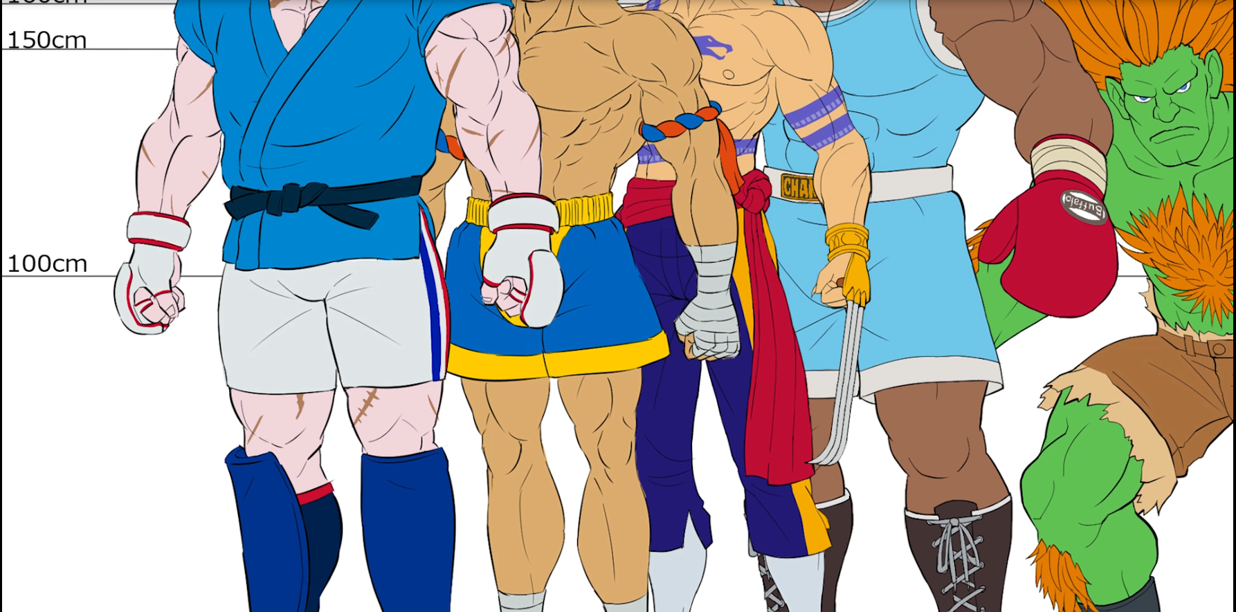 街霸对决:街霸全家福之身高大比拼,最高者是谁 - 街霸:对决视频-小米