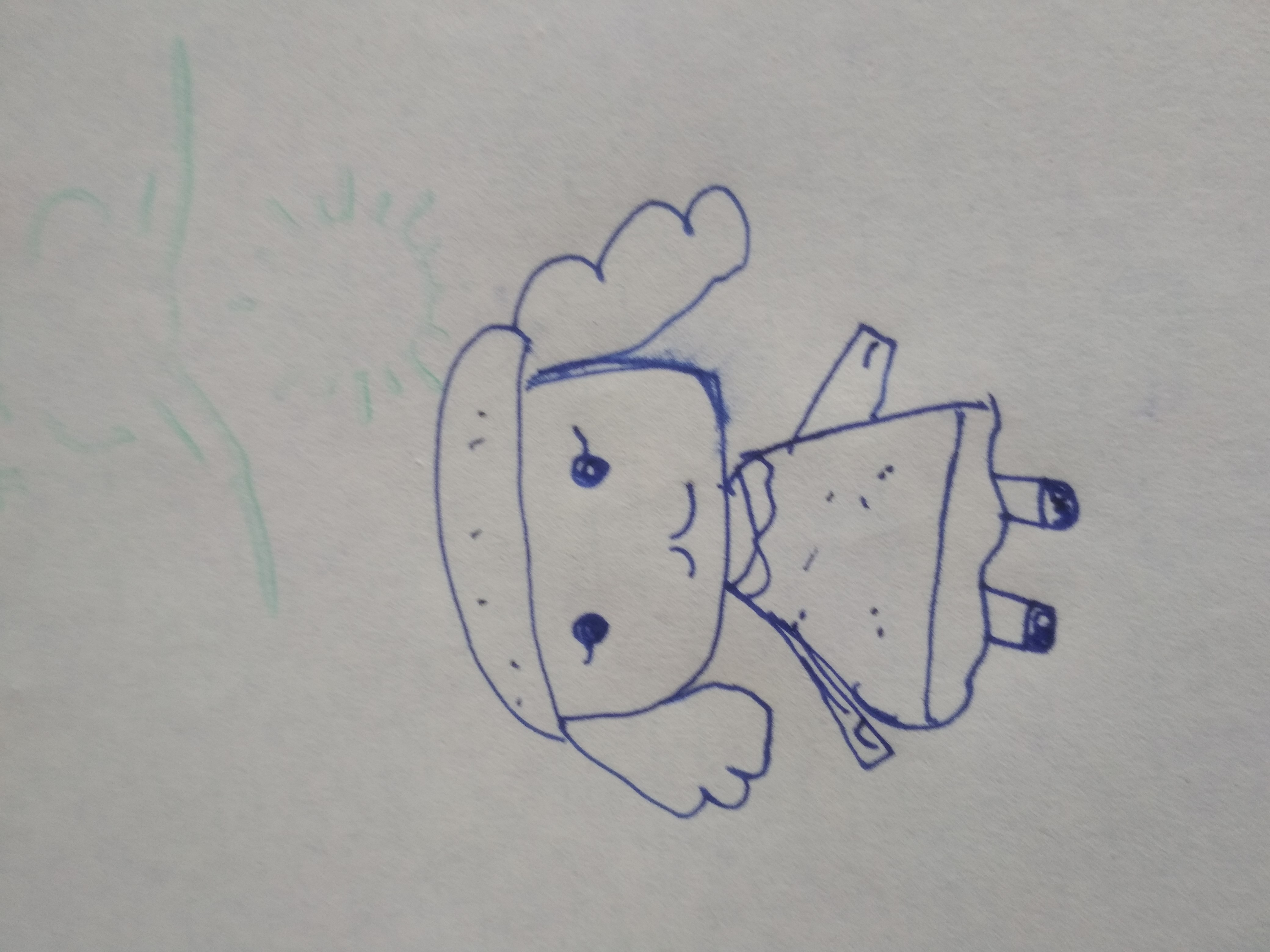 什么东西,头饰头饰头发是红的,衣服也是粉的就是那个大灰狼里面-小米