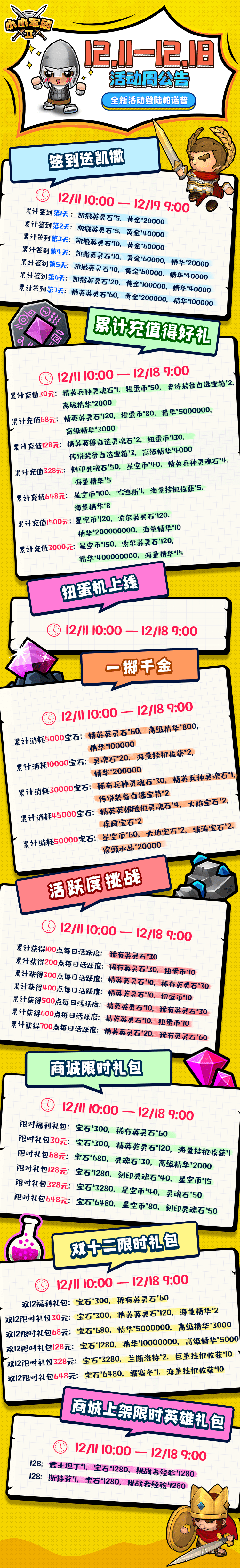 12.11--12.18活动公告