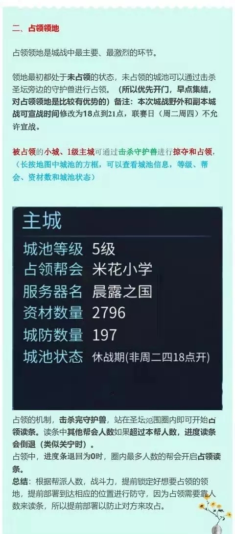 [蜜儿说]城战玩法科普