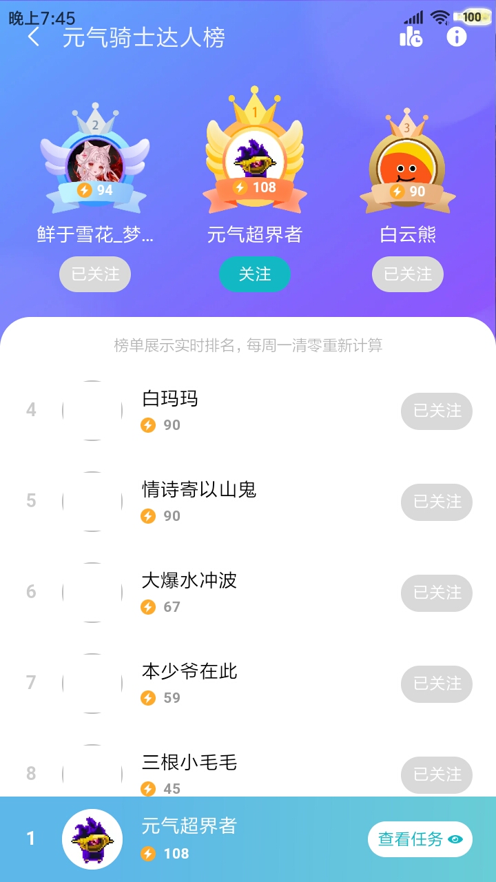 我就加了他个关注啊，怎么榜一了？