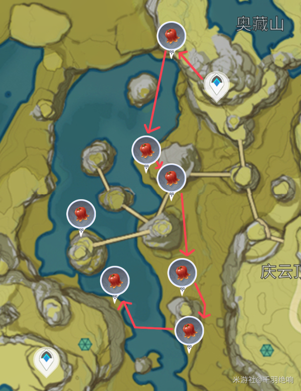 绝云椒椒采集路线推荐138个