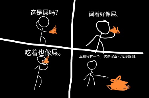 故事:没有踩到屎的路人。