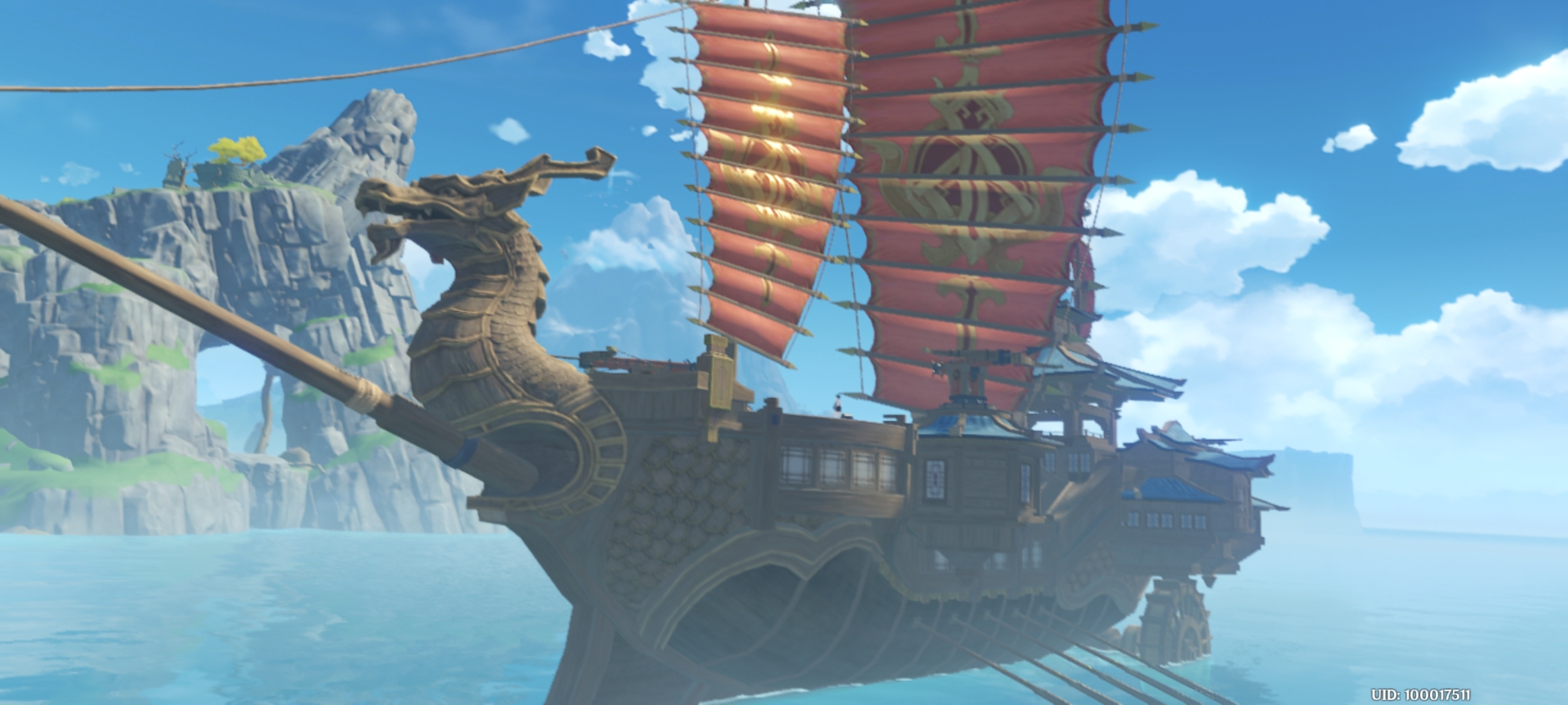 冲破稻妻外海的雷暴,死兆星号最终抵达了口岸.