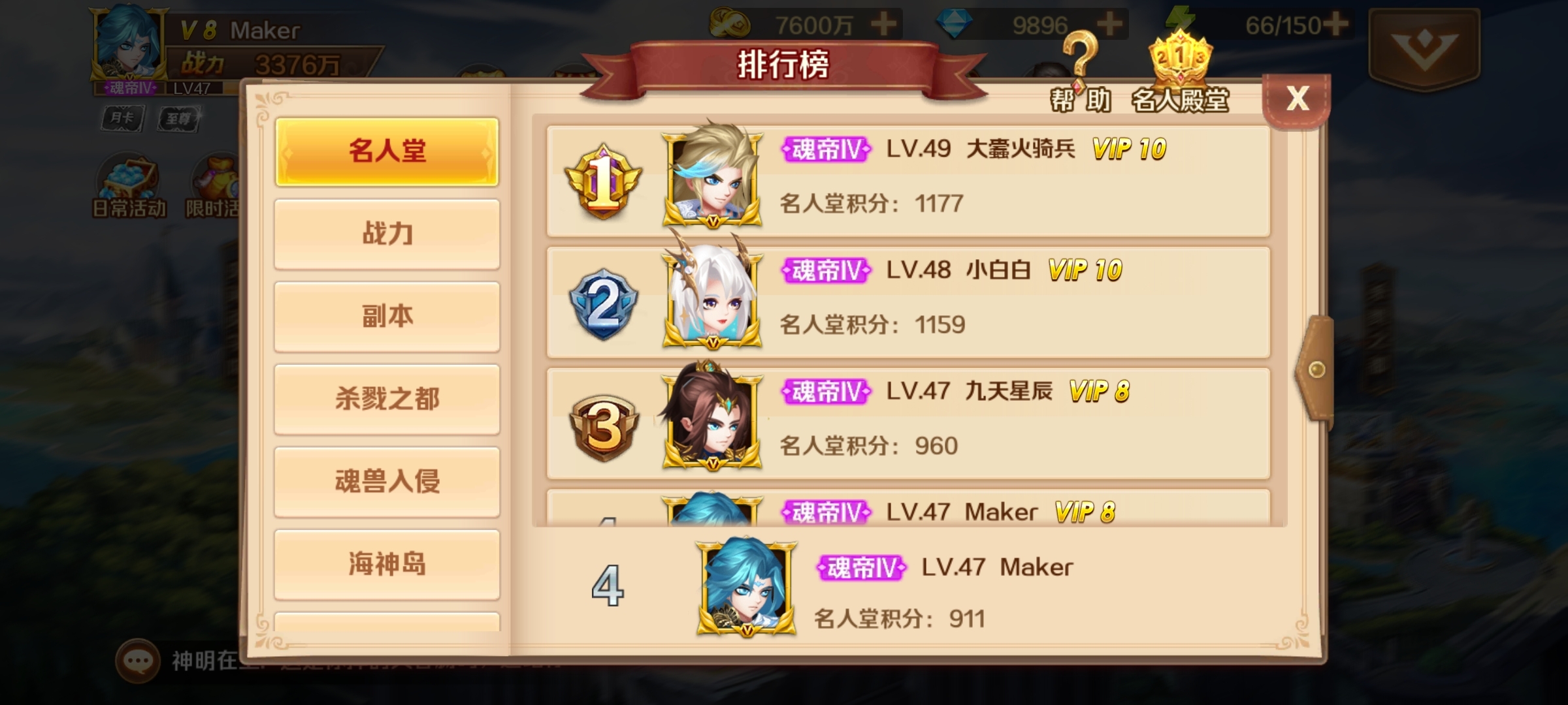 玩新斗罗大陆戒氪的第2天