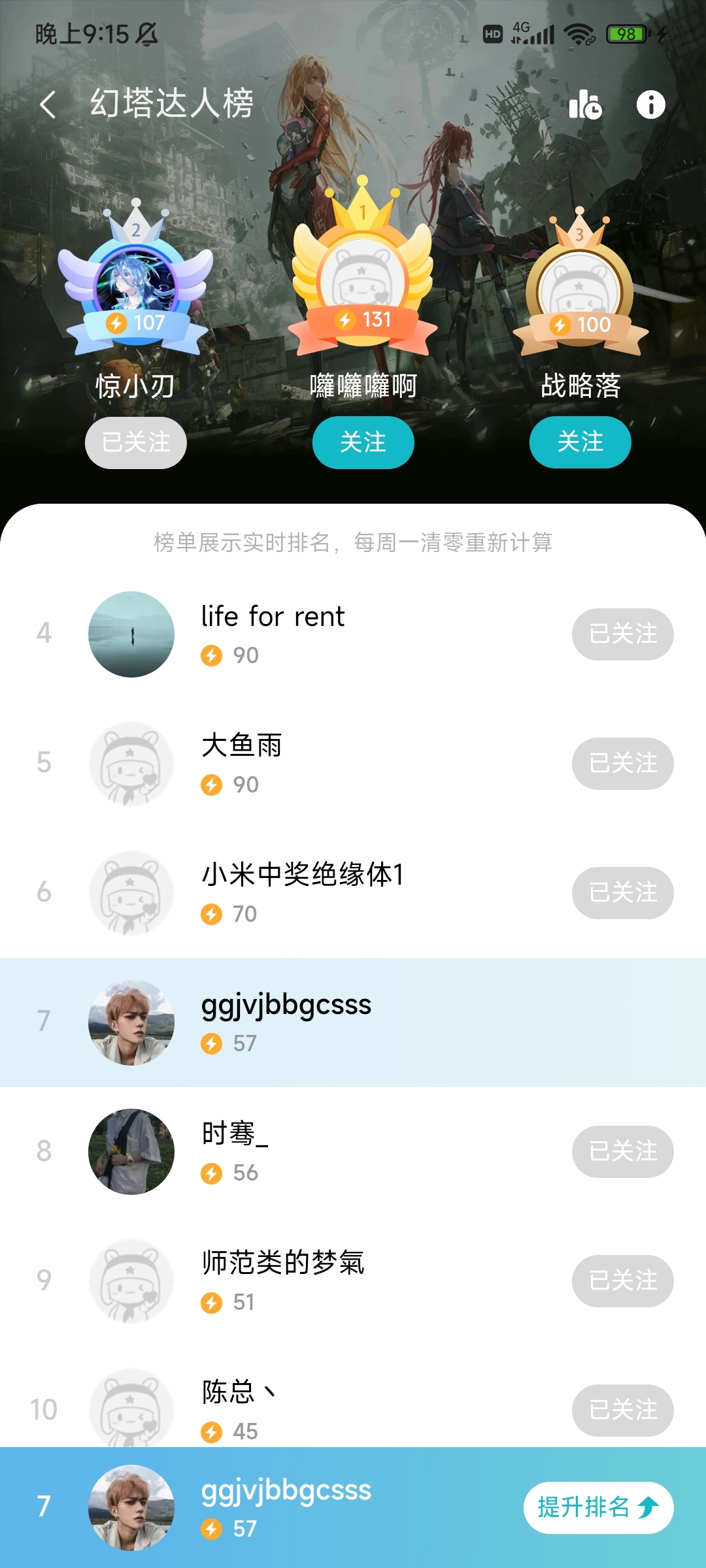 看我如何超越榜1。