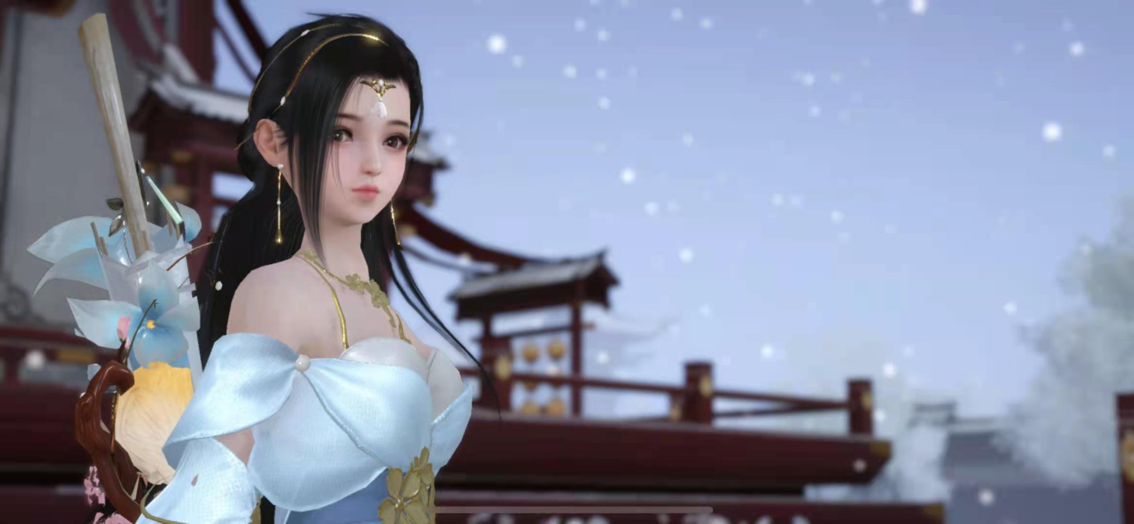 满眼星辰，眉间落雪。满天星月是你的温柔