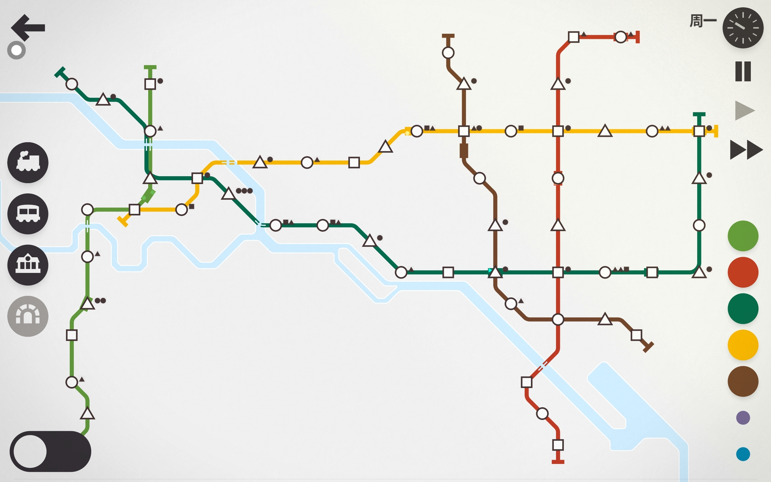 迷拟地铁之济南未来线路图。（少了9号线）