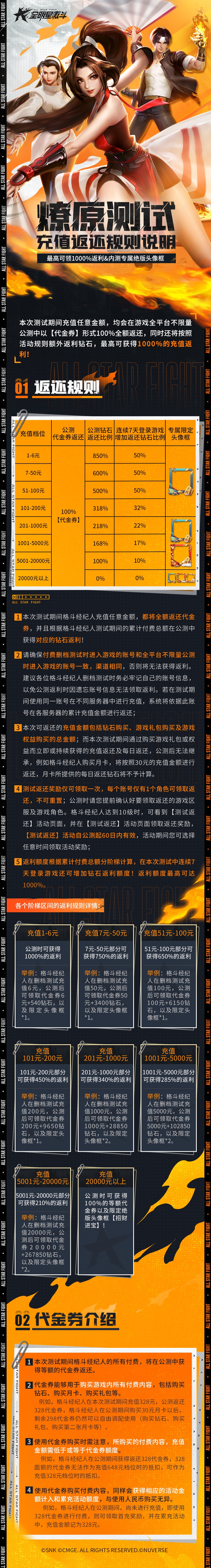 测试服返还这么多