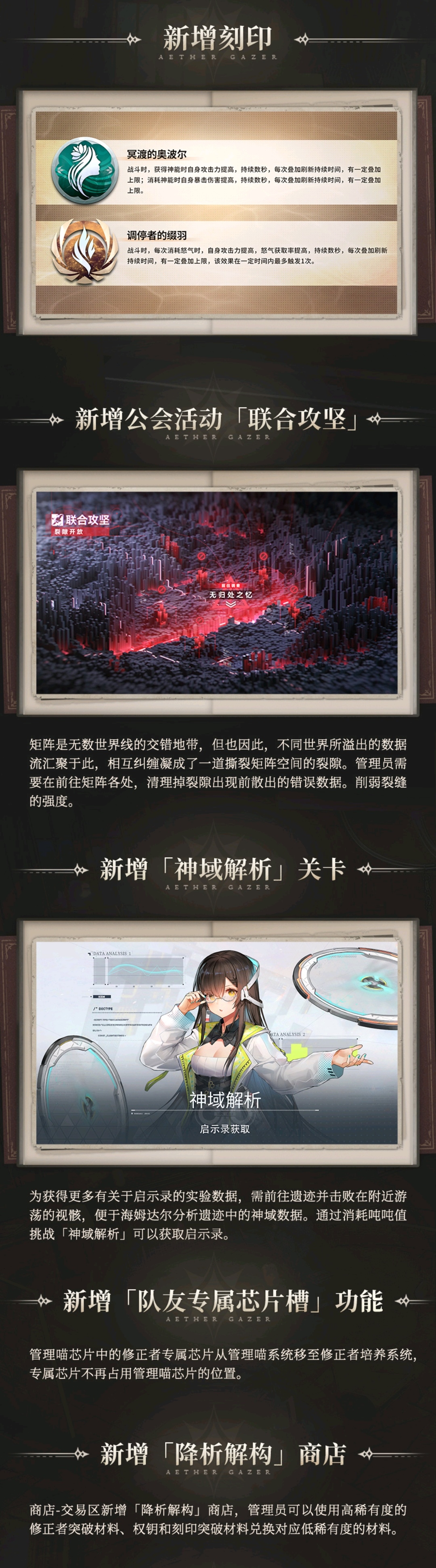 1.3版本「铃兰灯下影」版本一览