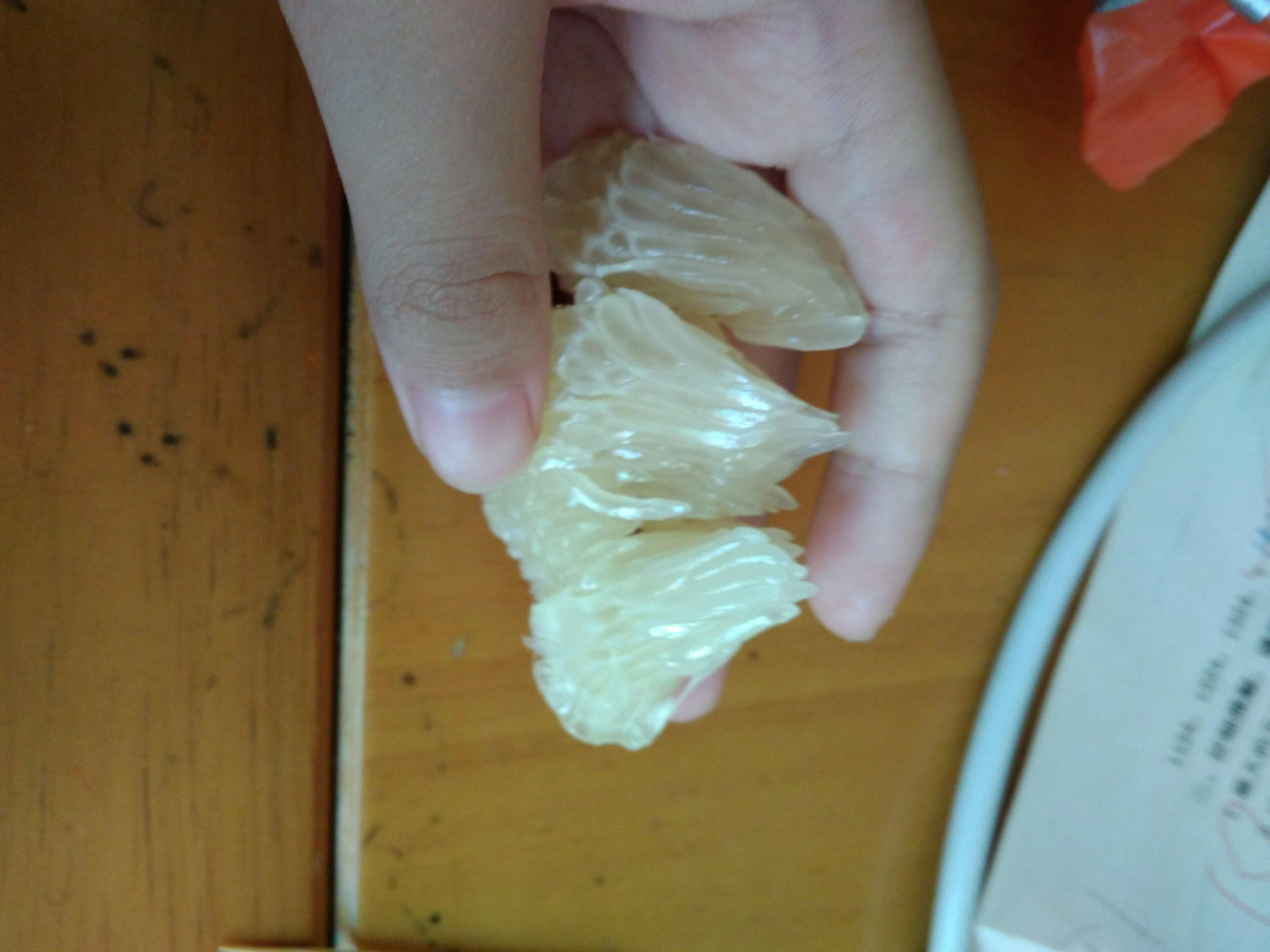 嘿嘿柚子真好吃😋