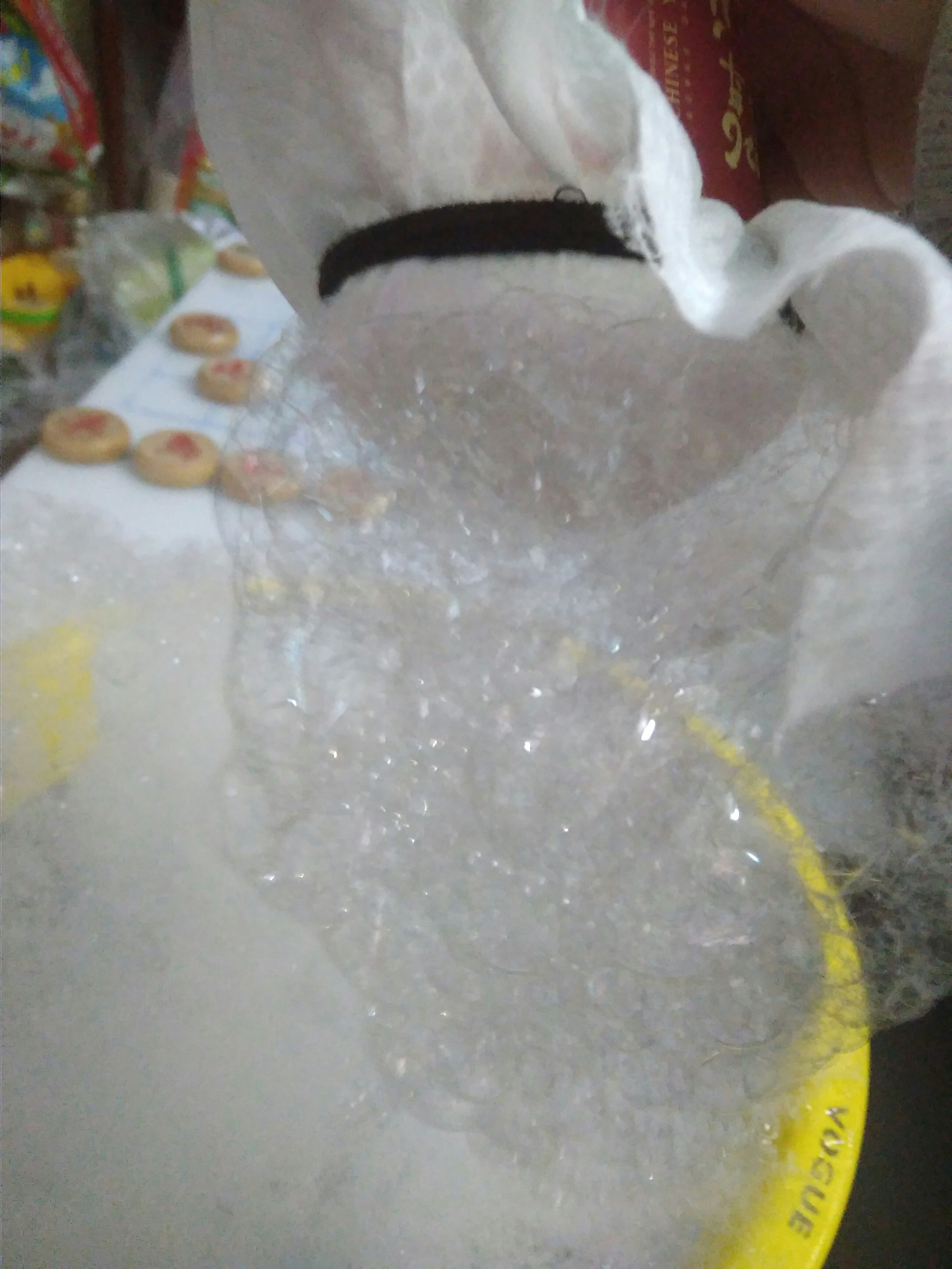 第一次做干泡泡