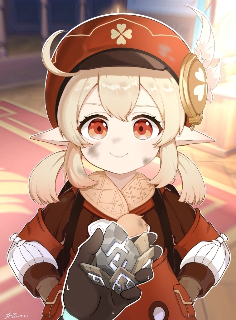 爱死了2.1新加的开宝箱语音,宝箱全用可莉开,老夫心都化了.