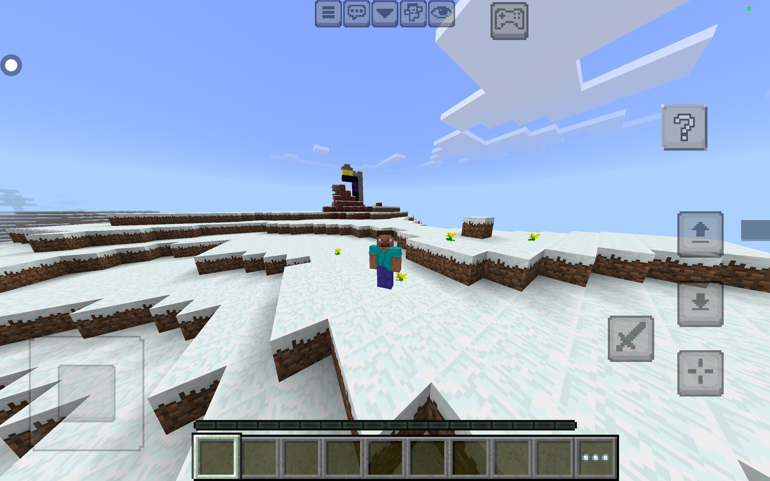 今天游玩MC老版本，没想到周围竟然有一个传送门遗址